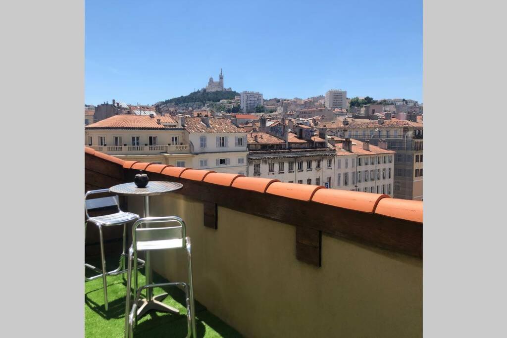 Loft Moderne Vue Vieux Port Terrasse Rooftop Leilighet Marseille Eksteriør bilde