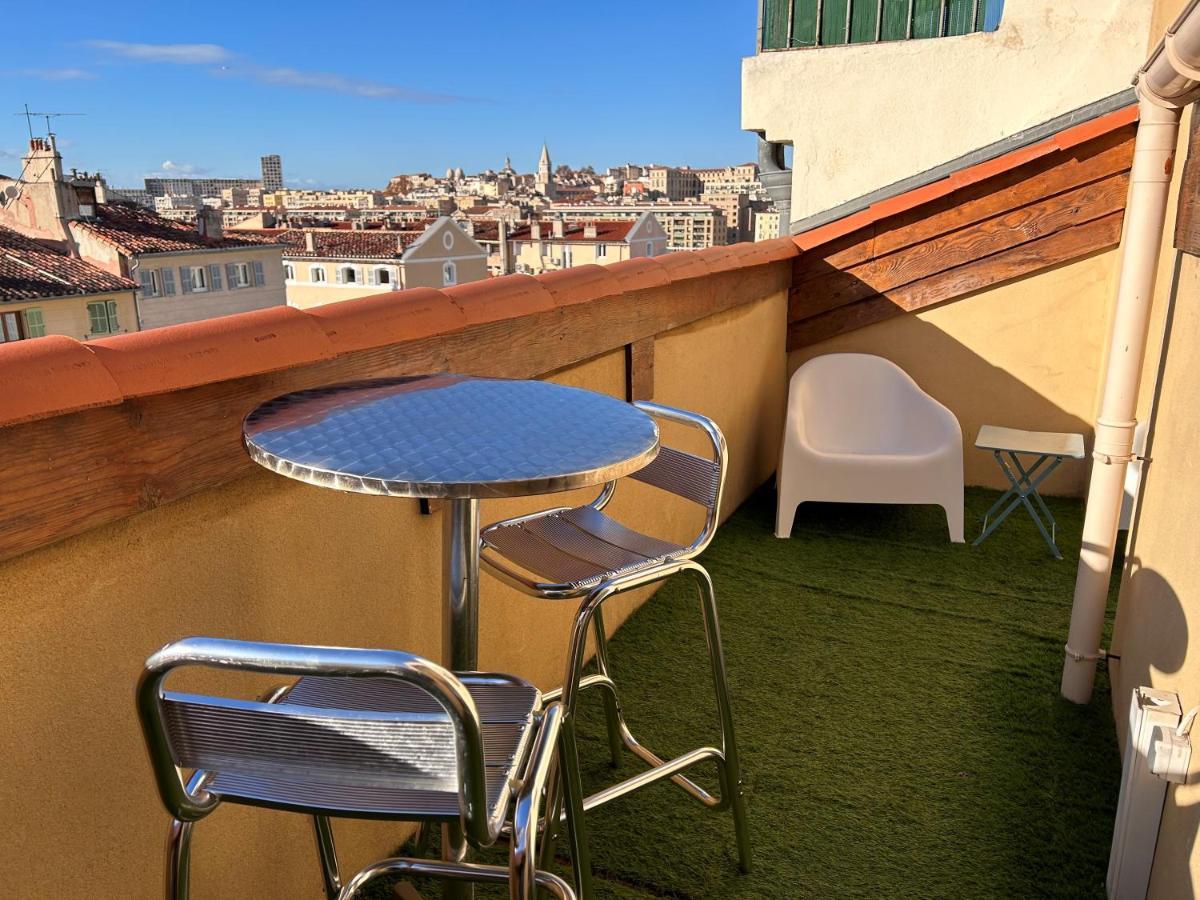 Loft Moderne Vue Vieux Port Terrasse Rooftop Leilighet Marseille Eksteriør bilde